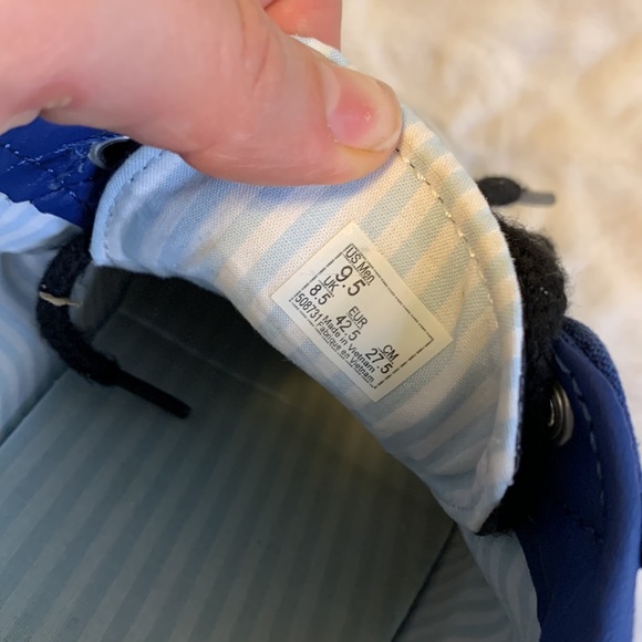 Vans Old Skool Canvas Low Skate Sneakers Navy Black Size 9.5 - Picture 11 of 11